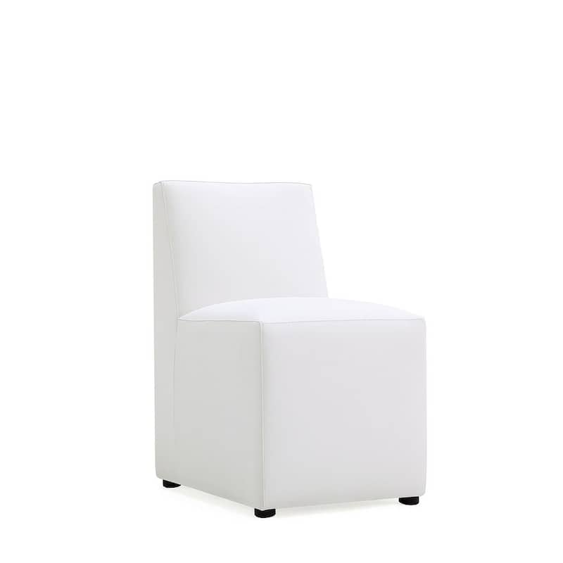 Manhattan Comfort Anna Modern Square Faux Leather Dining Chair