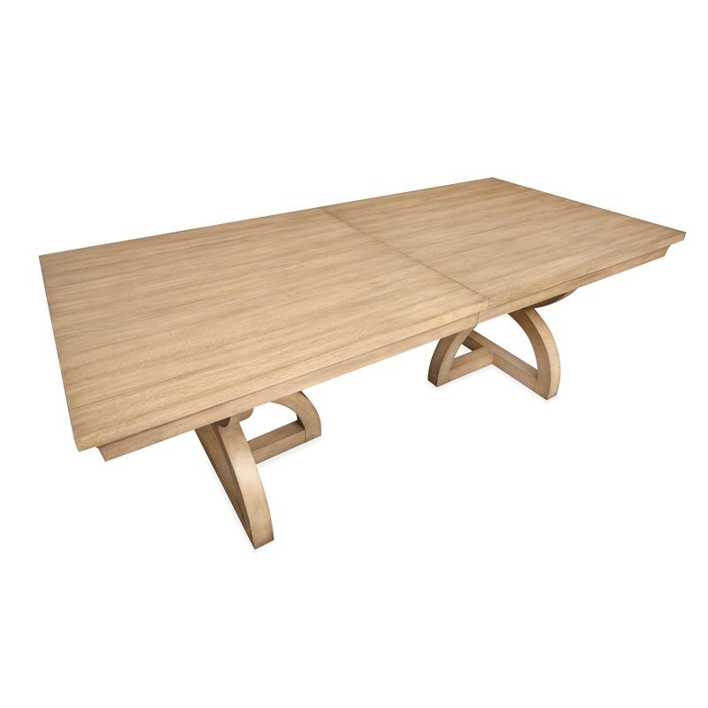 Magnussen Home Coventry Honey Maple Extendable Trestle Dining Table - 40''W x 84''D x 30''H
