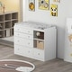 preview thumbnail 3 of 7, Premium White 5-Drawer Dresser with Baby Changing Table by Kerrogee - 47.2"L