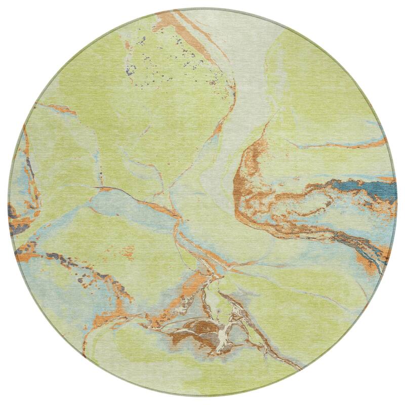 HomeRoots Abstract Transitional Rectangle Outdoor Rug
