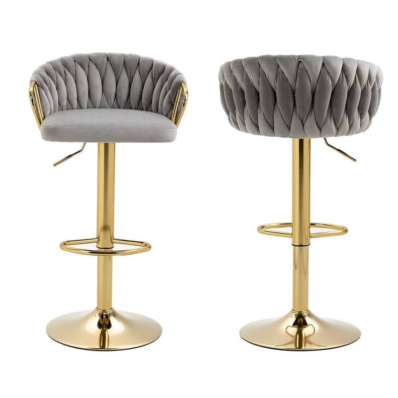 Modern Swivel Counter Height Bar Stools Adjustable Counter Stool With Backs