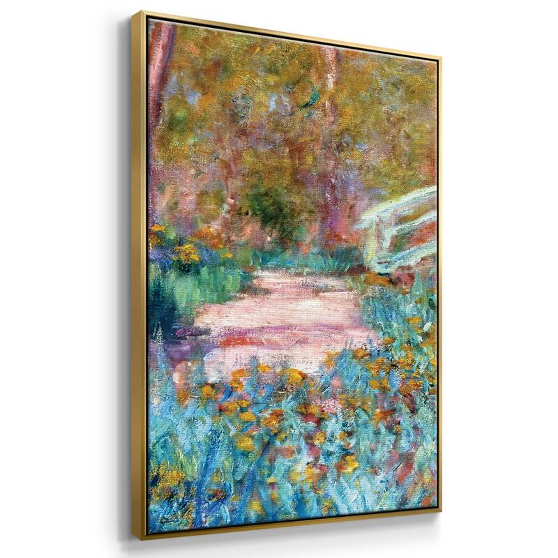 The Japanese Bridge (The Bridge in Monet's Garden), 1900 - Multi Piece Framed Canvas