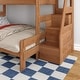 preview thumbnail 22 of 26, Max and Lily Modern Farmhouse Twin XL Over Queen Bunk Bed With Staircase