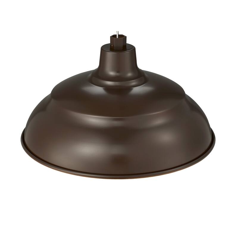 R Series 1-Light LED Warehouse Shade - Architectural Bronze - 17
