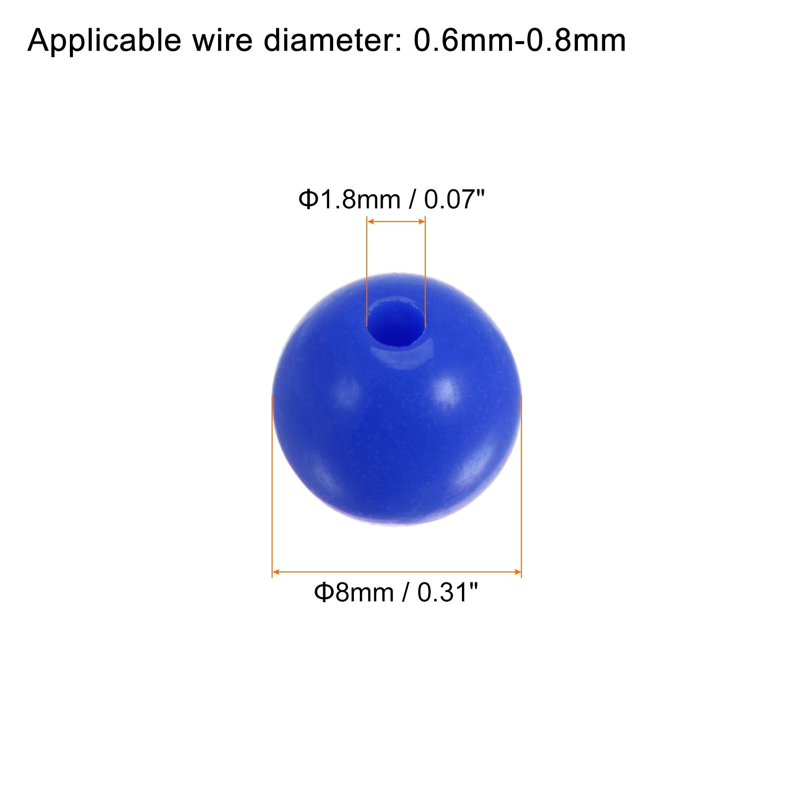 Acrylic Round Beads Loose Bubble Craft Bead Assorted Candy Color for DIY Bracelet Earring Jewelry Making