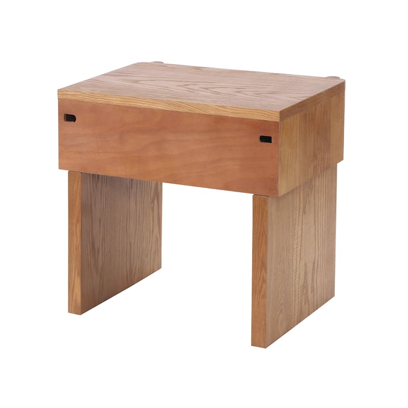 Christopher Knight Home - Modern Minimalist Wood Nightstand with Single Drawer