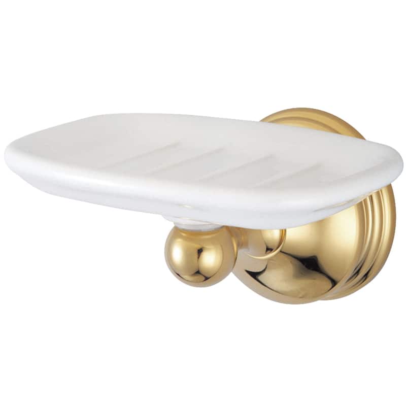 Kingston Brass Vintage Wall-Mount Soap Dish Holder - Polished Brass