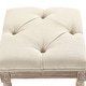preview thumbnail 16 of 14, HOMCOM 15.75" Vintage Ottoman, Tufted Foot Stool with Upholstered Seat, Rustic Wood Legs for Bedroom, Living Room