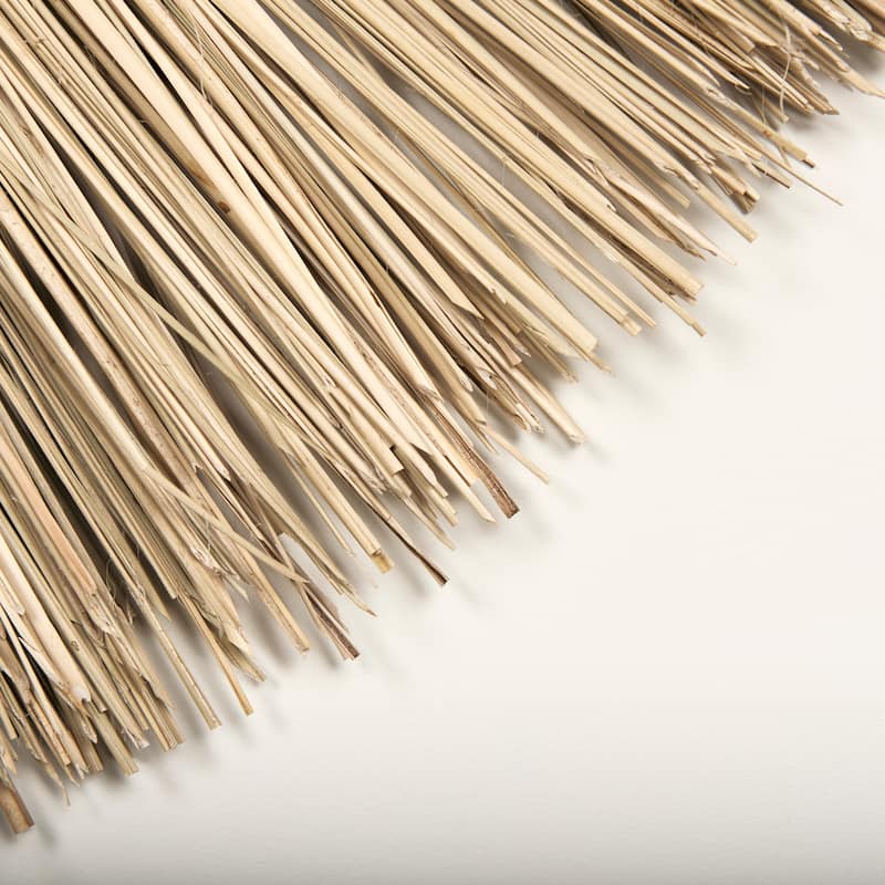 Bayu Light Brown Seagrass Fan-Shaped Hanging Wall Decor (Set of 3)