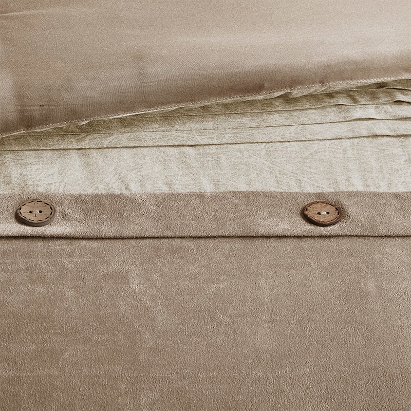Madison Park Westbrook 7 Piece Faux Suede Comforter Set