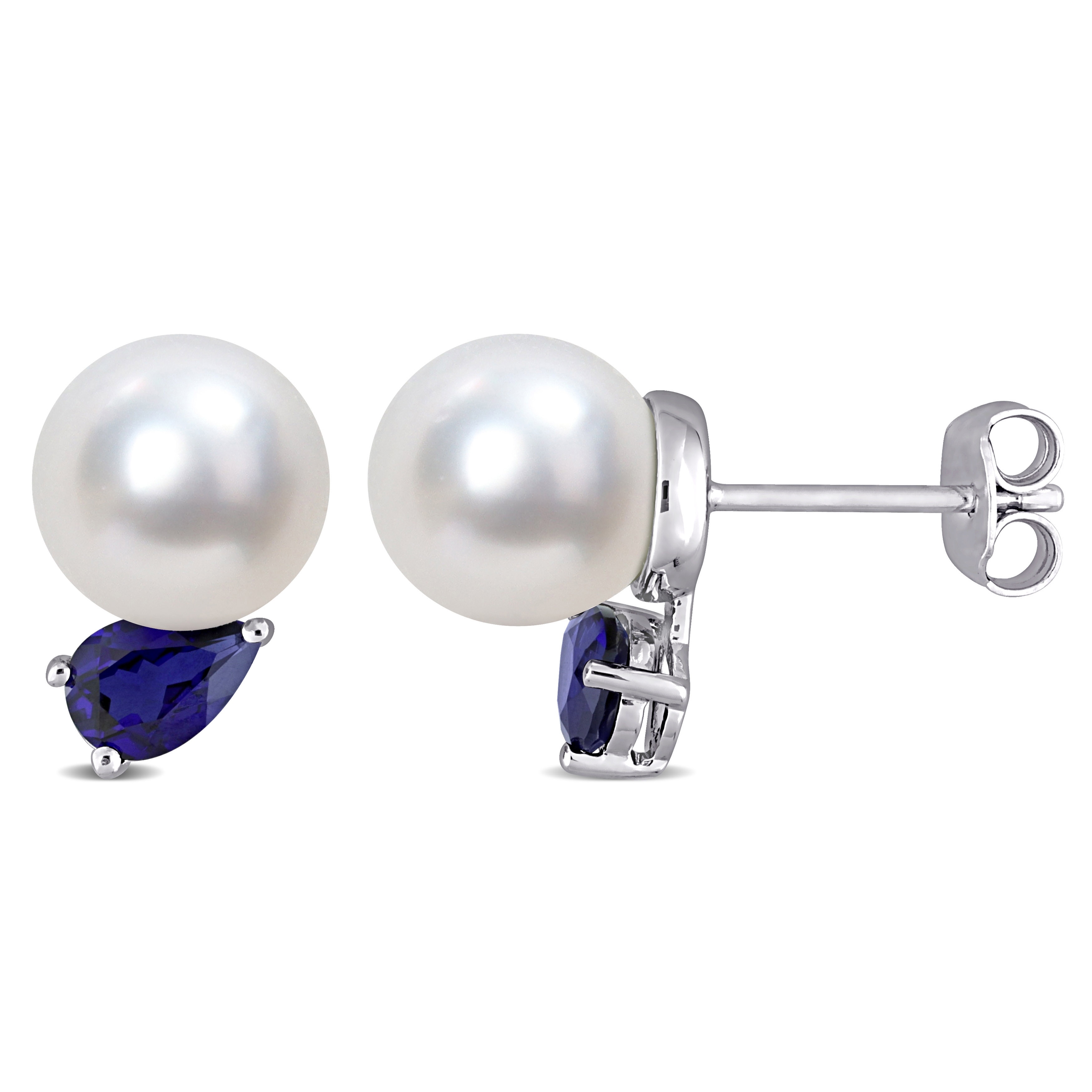 Miadora 8-9mm South Sea Cultured Pearl and 1/3 CT TGW Created