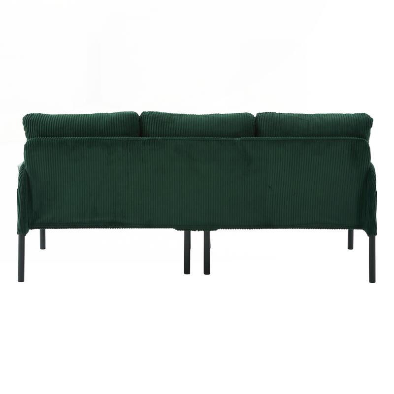 Oversized Loveseat, Modern & Plush Double-seater Sofa, Corduroy Upholstered Couch
