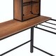 preview thumbnail 12 of 43, Metal Wooden Loft Bed with Desk