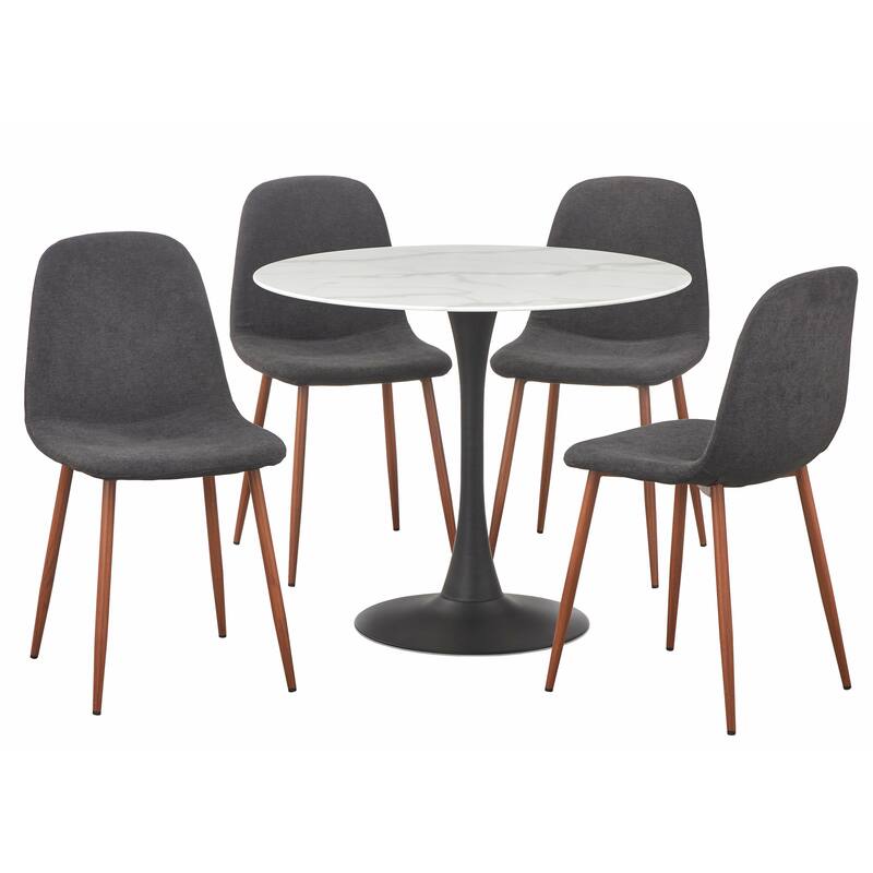 Simple Living Astrid 5-piece Dining Set - Black