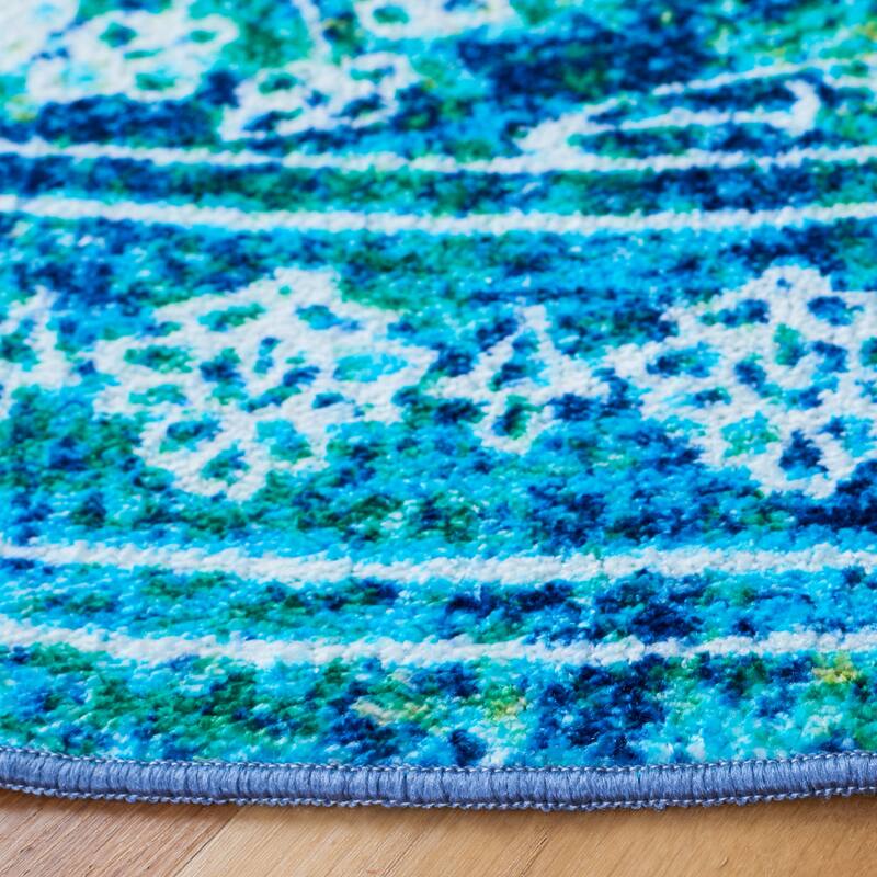SAFAVIEH Bahia Annemijn Washable Slip Resistant Guzel Overdyed Medallion