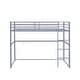 preview thumbnail 6 of 31, Metal Loft Bed Twin, Loft Bed Frame with Guard Rails and Flat Ladder