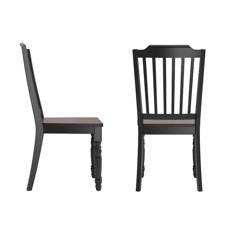 Brunico Two-Tone Antique Dining Chairs (Set of 2)