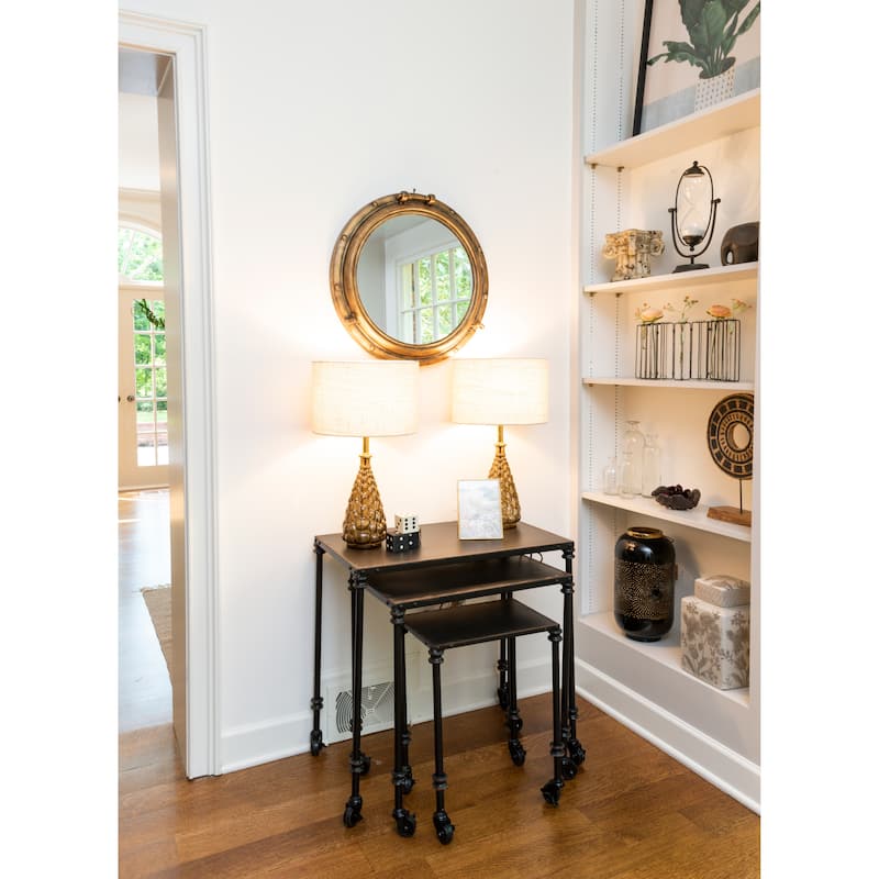 Metal Porthole Wall Mirror
