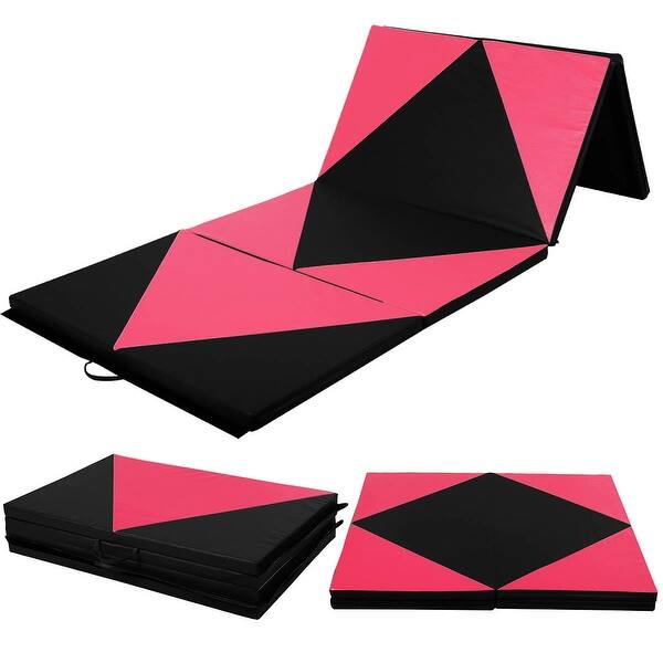 Shop Costway 4 X10 X2 Gymnastics Yoga Mat Folding Panel Thick