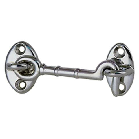7" Stainless Chrome Plated Solid Door Cabin Hook