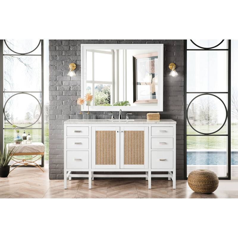 James Martin Vanities Addison 60" Single Basin Hardwood Vanity Set
