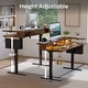 preview thumbnail 2 of 21, Electric Standing Desk Height Adjustable Computer Desk with Storage and Monitor Stand