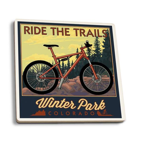 Shop Winter Park Colorado Mountain Bike Scene Lantern Press