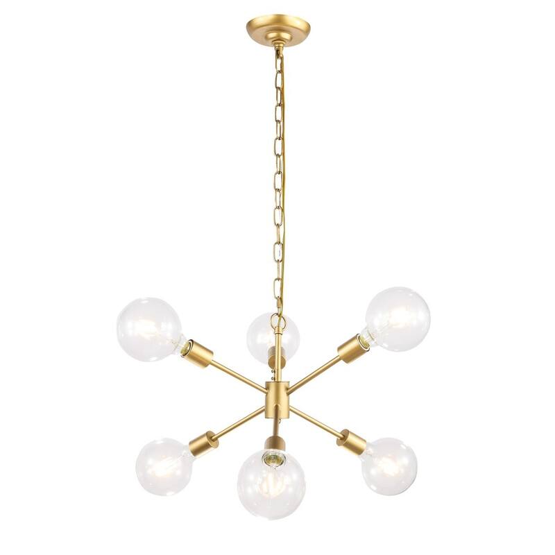Maya 16-Inch Clear 6-Light Pendant