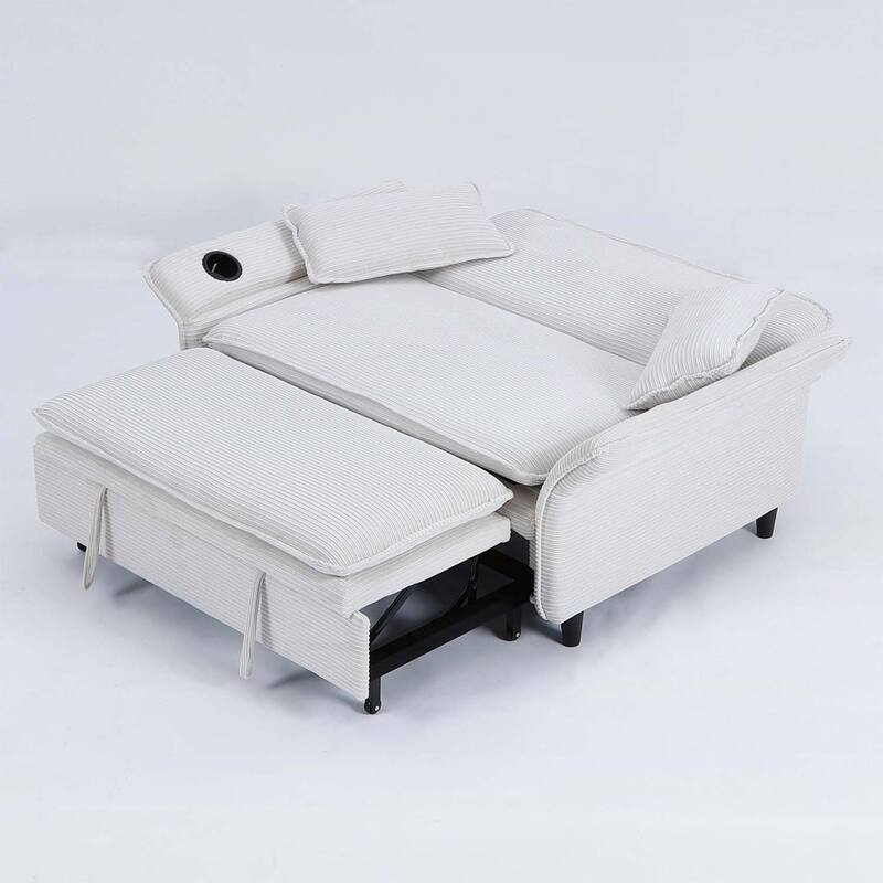 65.74-inch Adjustable Armrest and Backrest Multi-Functional Sofa Bed,Ideal for Bedrooms and Living Rooms