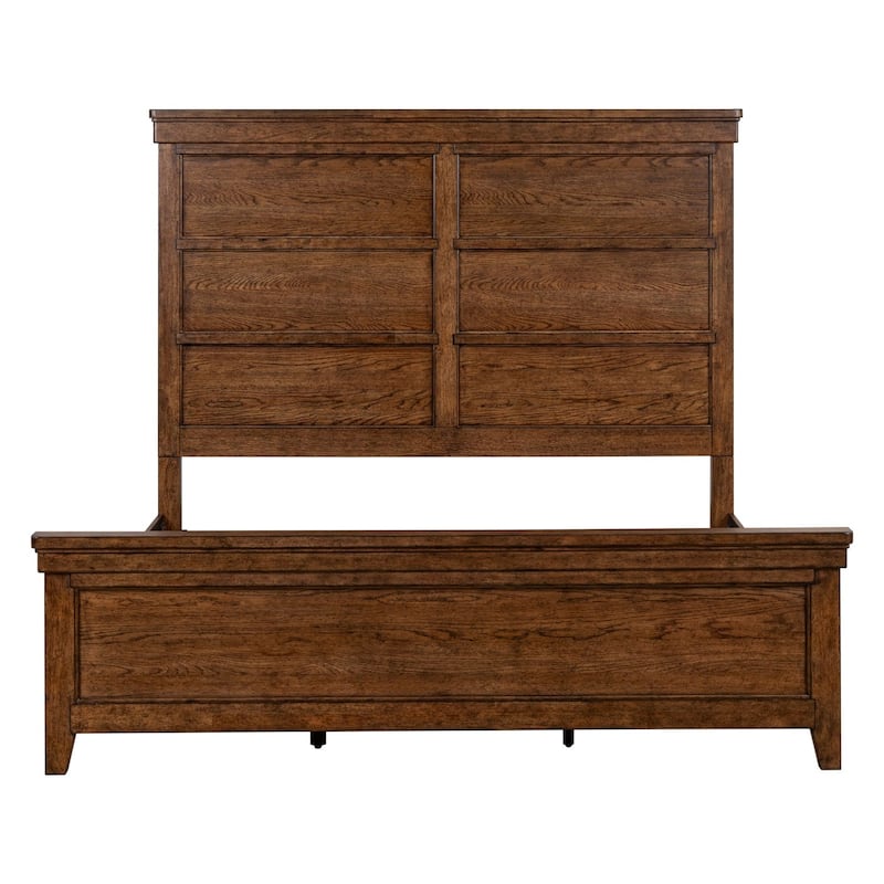 Liberty Furniture Carolina Park Oak Panel Bed - King, Queen