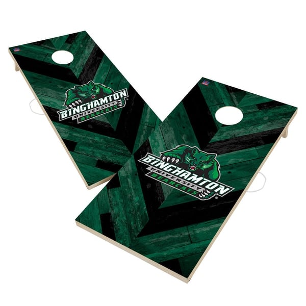 slide 2 of 6, Binghamton SUNY Bearcats Cornhole Board Set 16 Years and Up