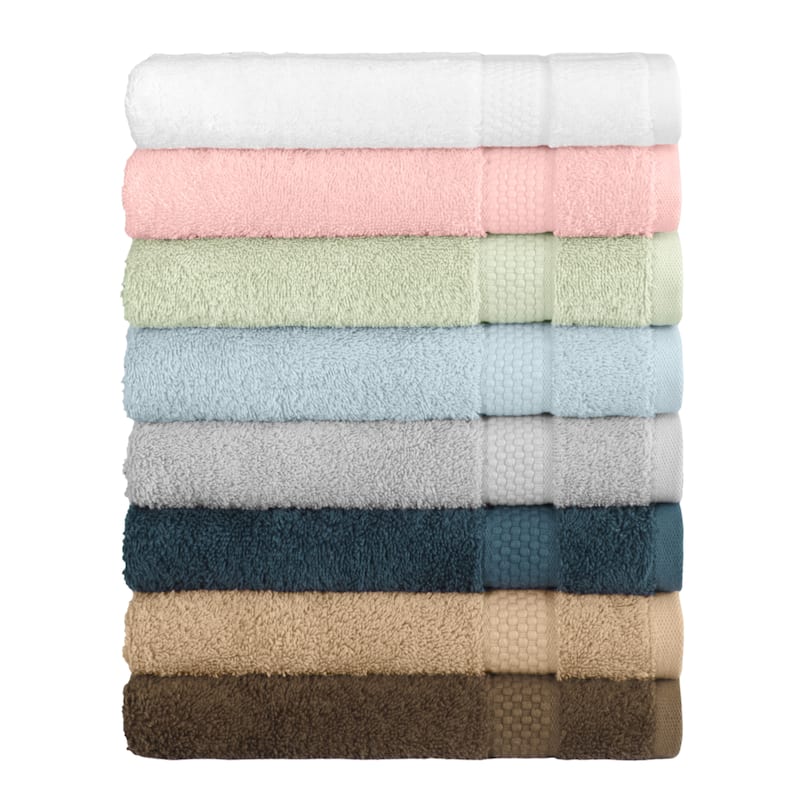 Authentic Hotel and Spa 100% Aeagean Long Staple Turkish Cotton STARLIGHT Terry Hand Towels (Set of 6)