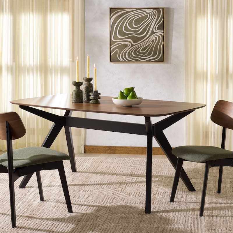 SAFAVIEH Couture Divya Rectangle Wood Dining Table - 63"W x 35"D x 30"H