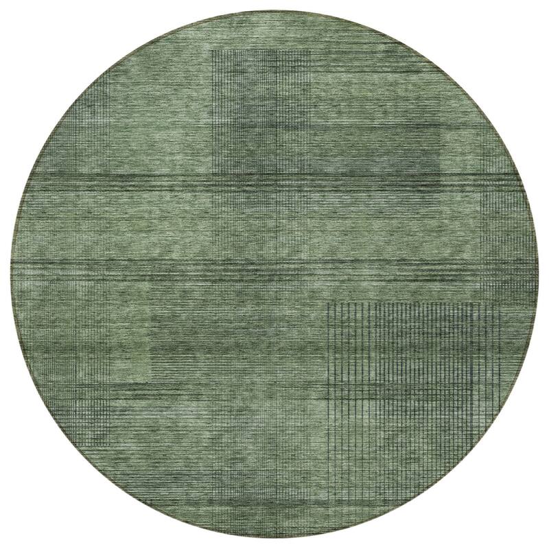 HomeRoots Striped Transitional Rectangle Outdoor Rug