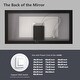 preview thumbnail 12 of 49, Extra Large Black Frame LED Bathroom Vanity Mirror with 3 Years Warranty and UL Certified