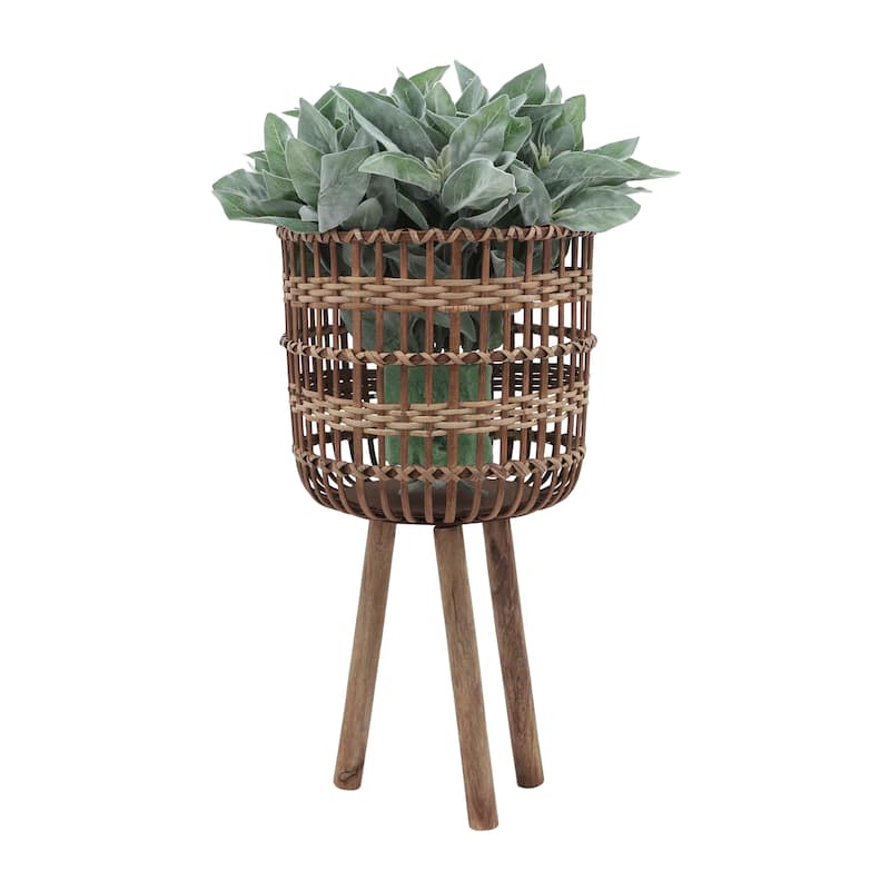 3 Pieces BAMBOO PLANTERS 11/13/15"