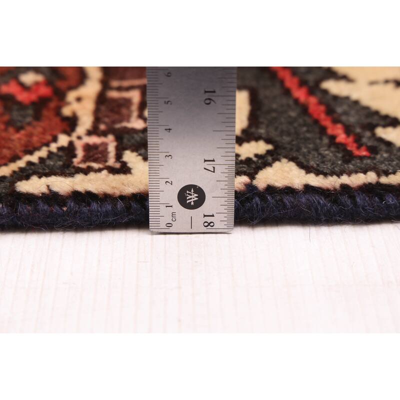 ECARPETGALLERY Hand-knotted Kayseri Vintage Dark Red Wool Rug - 5'1 x 9'1