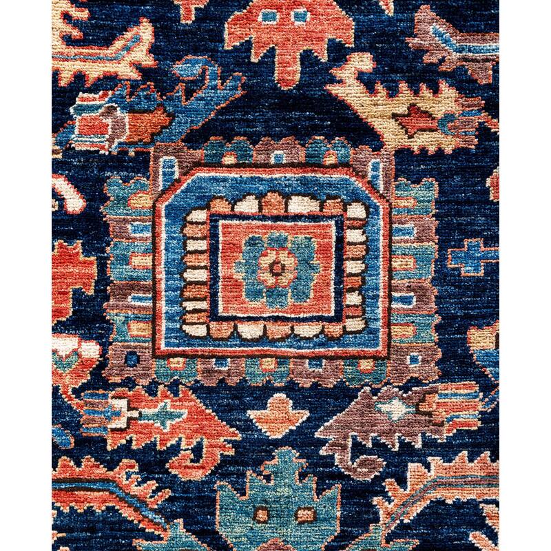 Serapi One-of-a-Kind Hand-Knotted Area Rug - Blue - 8' 2" x 9' 11"