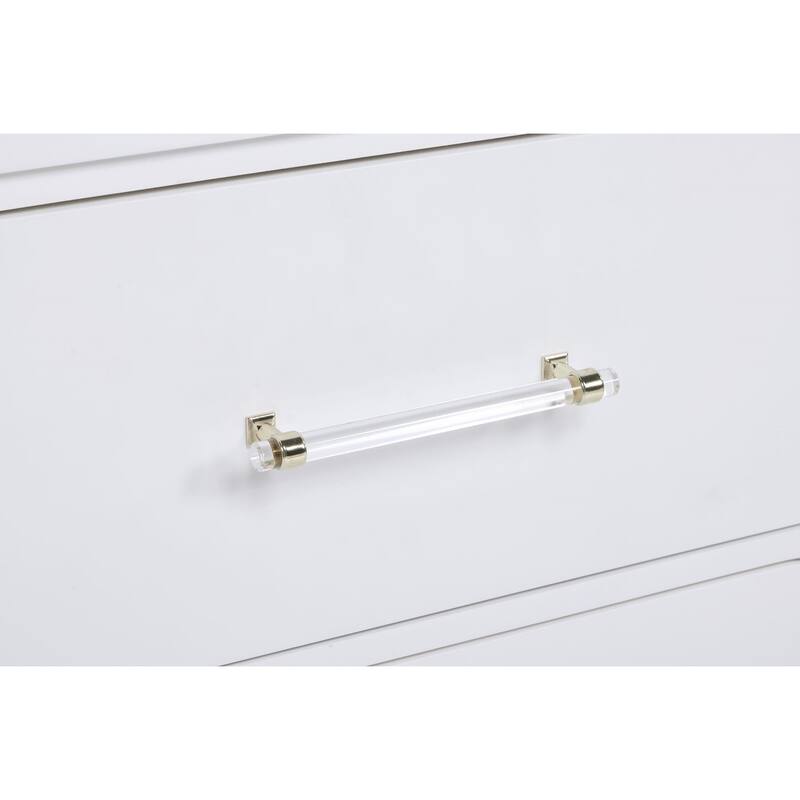 Helena Pearl White 2-Drawer Nightstand