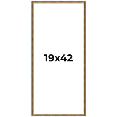 19x42 Frame Gold Solid Wood Picture Frame - Complete Modern Photo