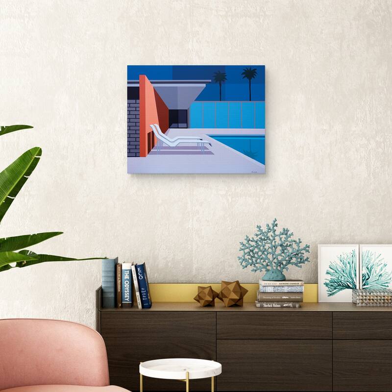 Modernist California Living by Andy Burgess Canvas Art Print