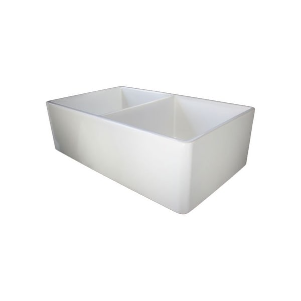 Alfi Brand Ab538 32 Inch Smooth Double Bowl Fireclay Farmhouse Alfi Brand Ab538 32 Inch Smooth Double Bowl Fireclay Farmhouse Kitchen Sink