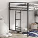 preview thumbnail 5 of 5, Twin Loft Bunk Bed with Cinnamon Wood Shelf