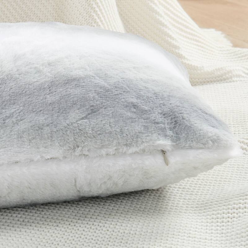 Beckie Stripe Fauxfur Pillow Shell 2 set