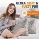 preview thumbnail 20 of 136, Cheer Collection Super Soft Shaggy Long Hair Throw Pillows Set of 2 Plush Accent Cushions