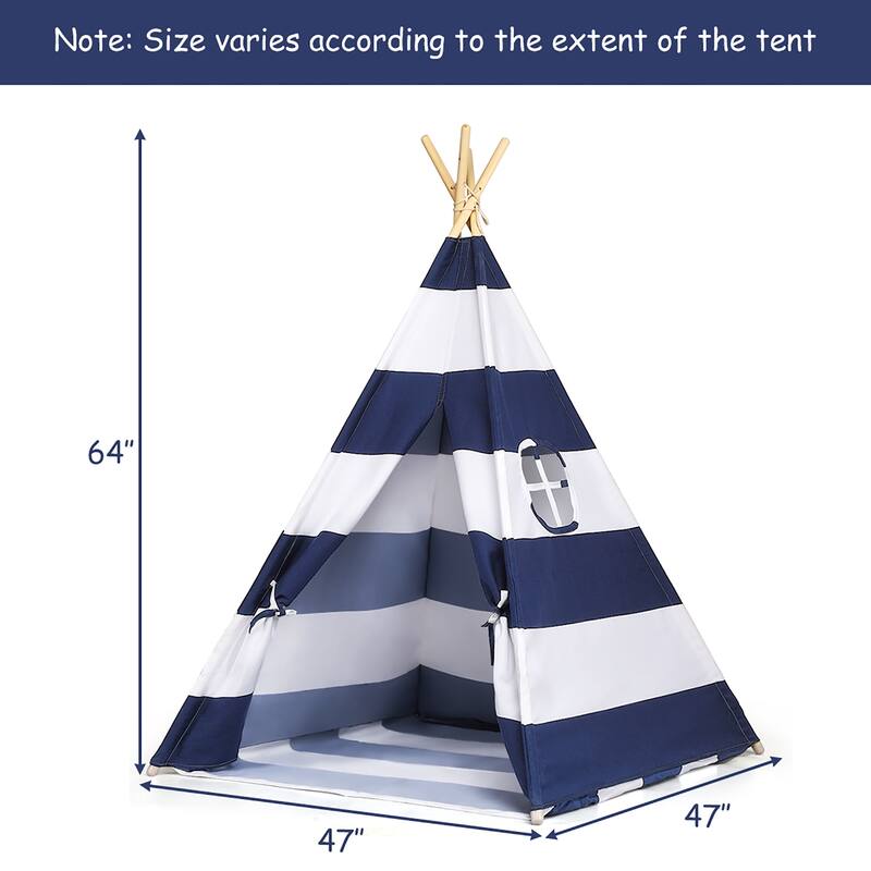 Gymax Portable Play Tent Teepee Children Playhouse Sleeping Dome