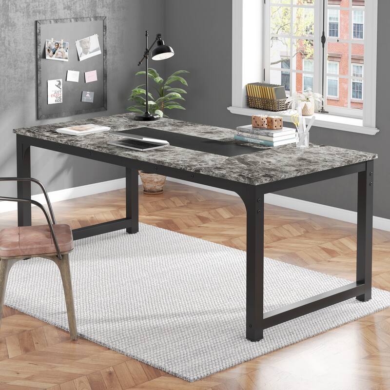 78.7" Modern Computer Desk, Large Office Executive Desk