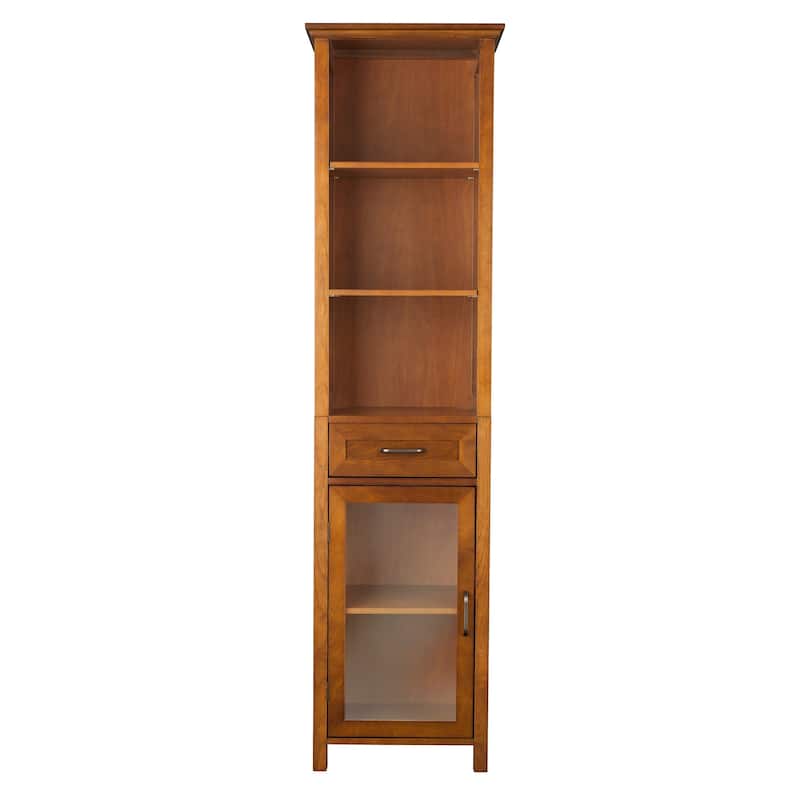 Teamson Home Avery Freestanding Linen Cabinet - 13.5"L x 17"W x 65"H