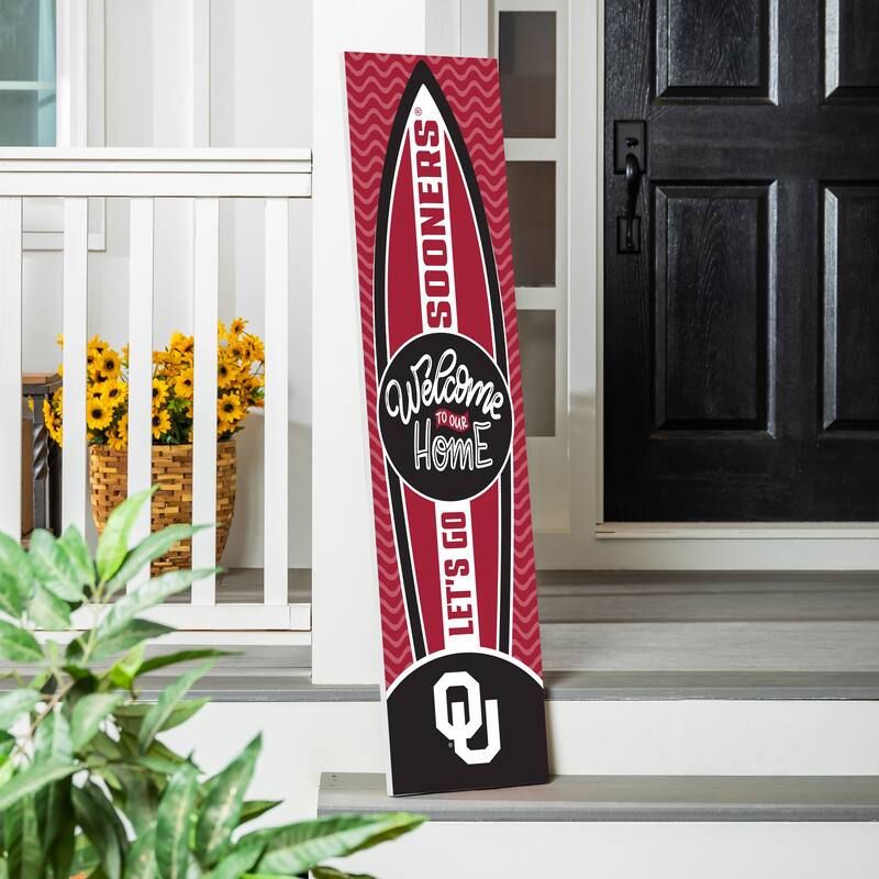 47" Porch Leaner Welcome Wall Sign, University of Oklahoma - Multi
