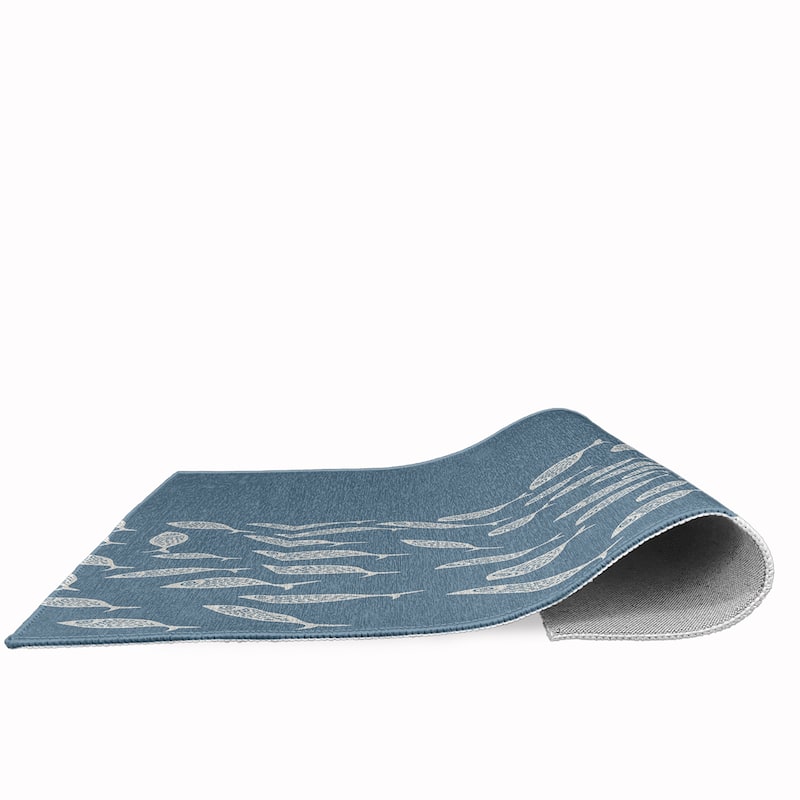 Escuela Nautical Chenille Rug